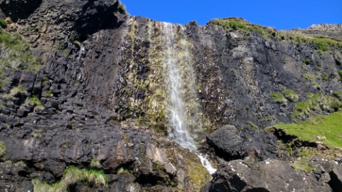 Cliff waterfall